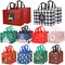 20 Pack Christmas Gift Bags Assorted Sizes, Reusable Tote Bags with Handle, Includes 4 Large 8 Medium 8 Small Non-Woven Christmas Bags for Xmas Party Favors
